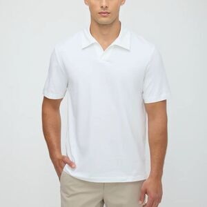 Kit and Ace Men’s White Crossover Cotton Cashmere Polo Size Large